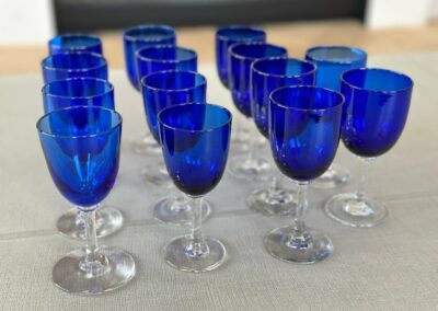 Verres à pied Herbatte bleu